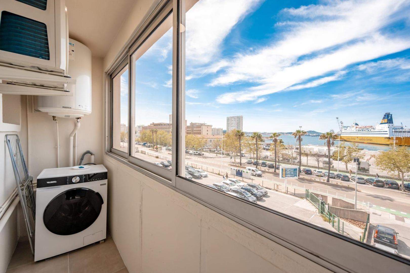 Air-Conditioned Apartment - Sea View Port Toulon Exterior foto